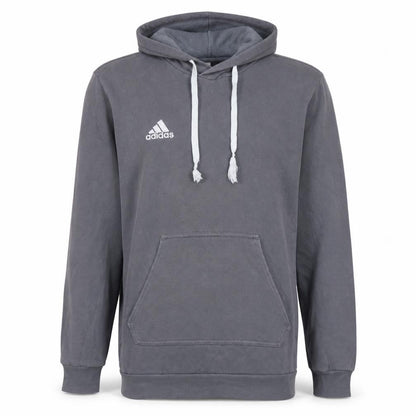 Adidas Men's Grey Pullover Hoodie Small Fleece Sportswear