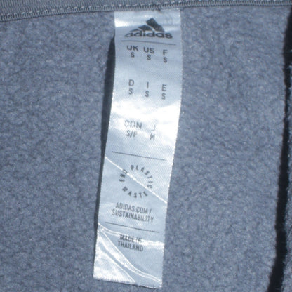 Adidas Men's Grey Pullover Hoodie Small Fleece Sportswear
