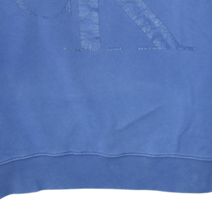 Calvin Klein Jeans Men's Blue Logo Pullover Sweatshirt L