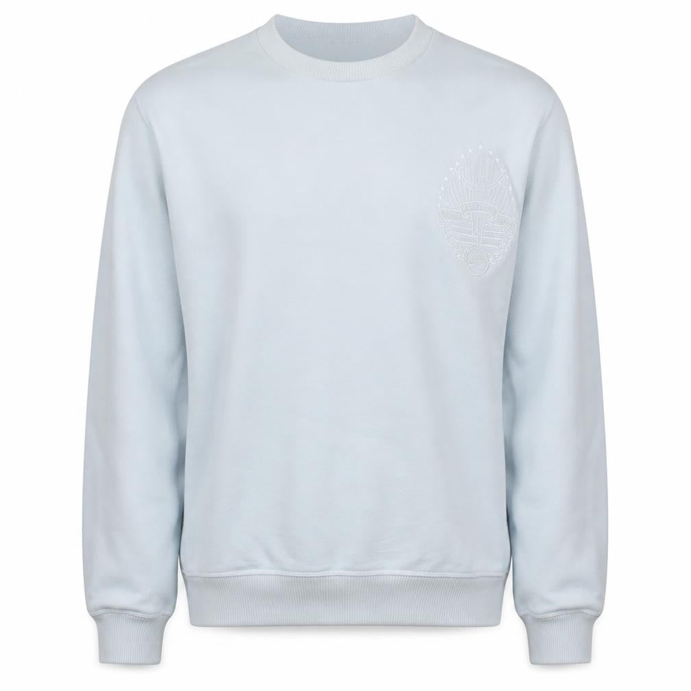 Nike Men's White Embroidered Logo Pullover Sweatshirt M Regular Fit