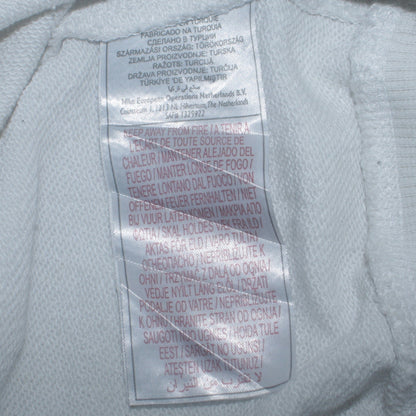 Nike Men's White Embroidered Logo Pullover Sweatshirt M Regular Fit