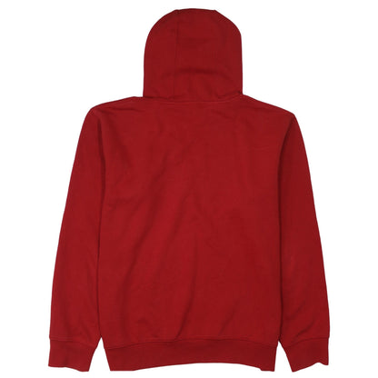 FILA Men’s Red Pullover Hoodie L Logo Fleece Sportswear