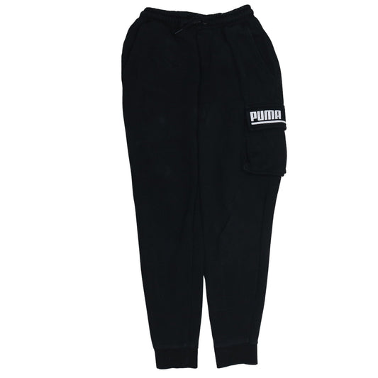 Puma Men's Black Regular Fit Jogger Fleece Sweatpants S