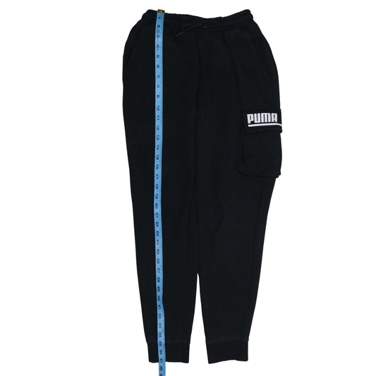 Puma Men's Black Regular Fit Jogger Fleece Sweatpants S