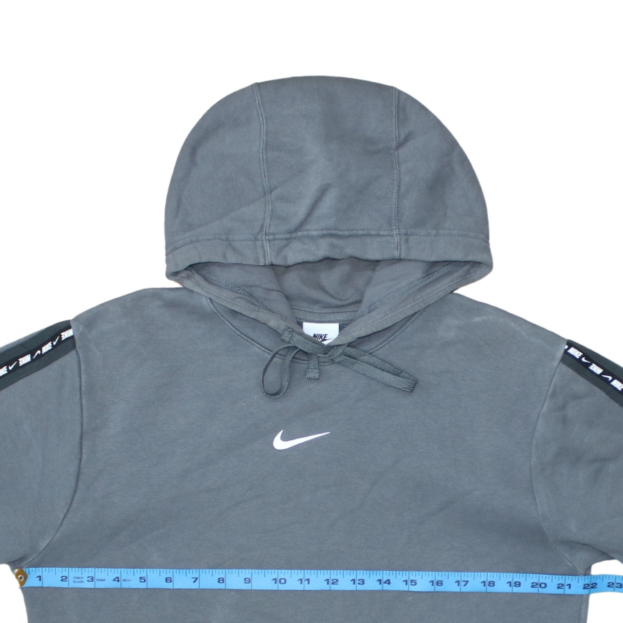 Nike Men’s Grey Pullover Hoodie Small Fleece Logo Sportswear