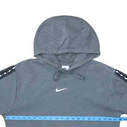 Nike Men’s Grey Pullover Hoodie Small Fleece Logo Sportswear