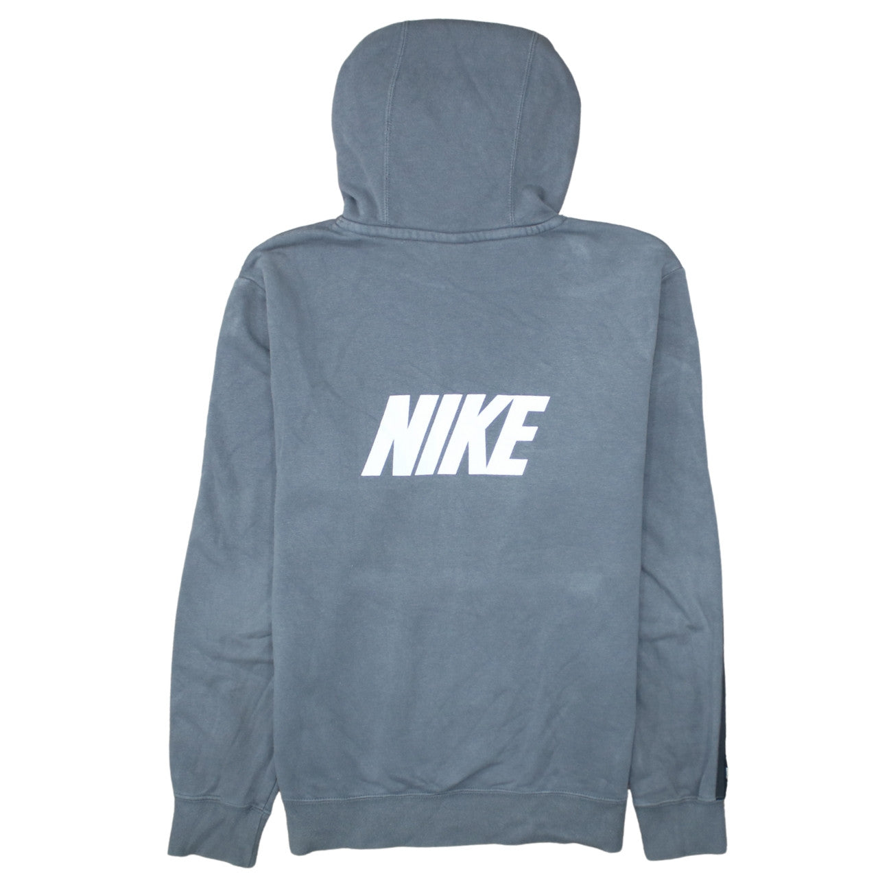 Nike Men’s Grey Pullover Hoodie Small Fleece Logo Sportswear
