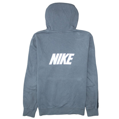 Nike Men’s Grey Pullover Hoodie Small Fleece Logo Sportswear