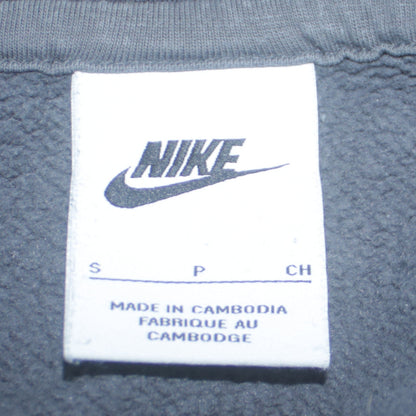Nike Men’s Grey Pullover Hoodie Small Fleece Logo Sportswear