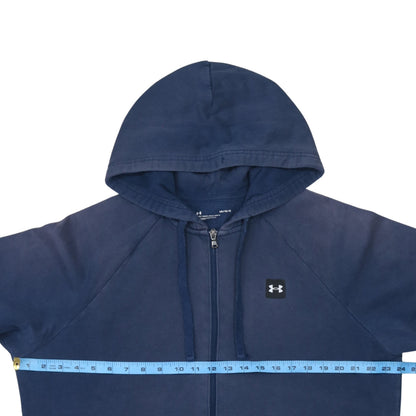 Under Armour Men’s Blue Full Zip Hoodie Size L Relaxed Fit