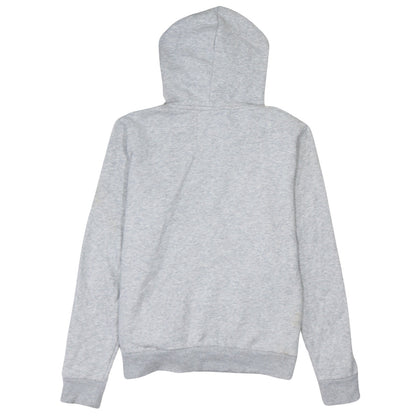 Puma Women Grey Logo Pullover Hoodie Size 14 Cotton Blend