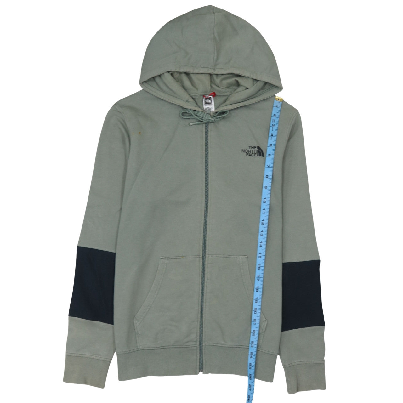 The North Face Men's Green Full Zip Hoodie Size M Regular Fit