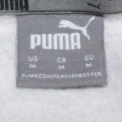 Puma Men's Grey Medium Logo Crew Neck Pullover Sweatshirt