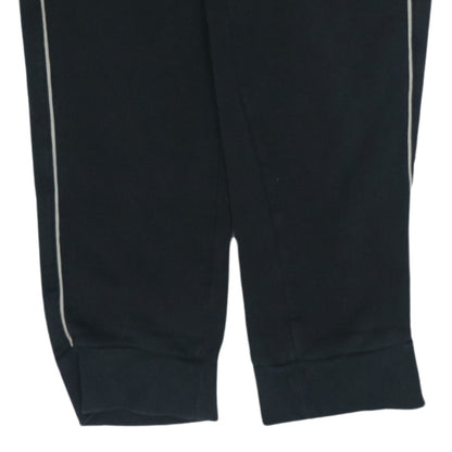 Adidas Men's Black Track Pants S Regular Fit Fleece Activewear