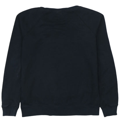 Nike Men's Black Graphic Logo Crew Neck Pullover Sweatshirt S