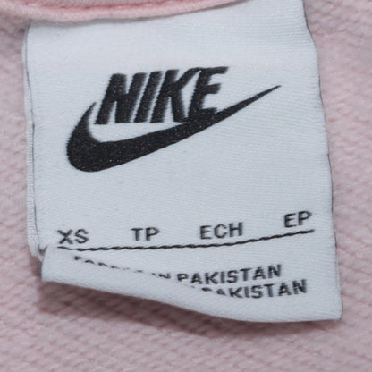 Nike Womens Pink Crew Neck Pullover Sweatshirt XS Cotton Blend