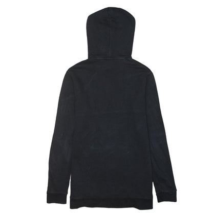Adidas Mens Black Pullover Hoodie Medium Logo Fleece Sweatshirt