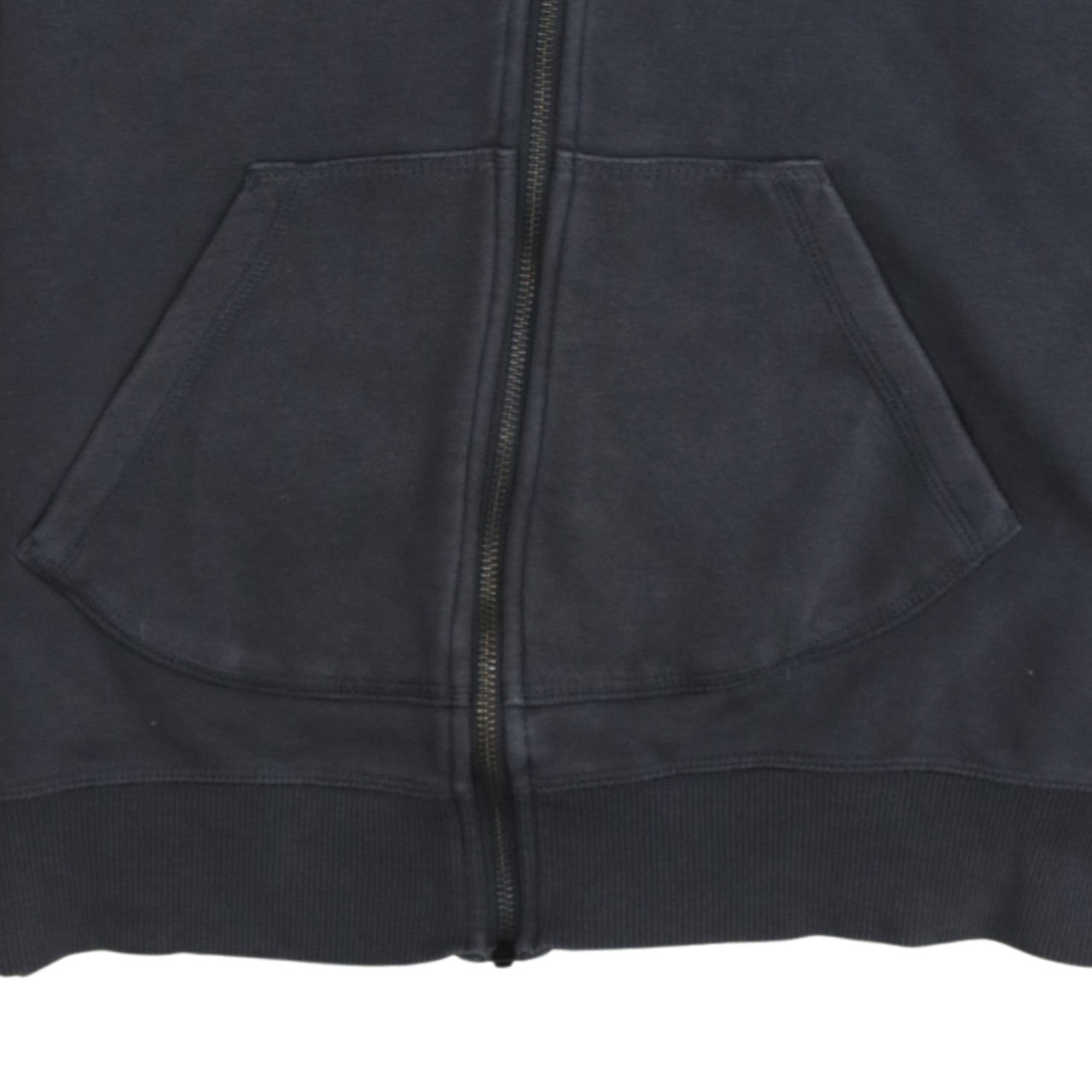 Adidas Women Black Full Zip Hoodie Size 10 Cotton Blend Casual