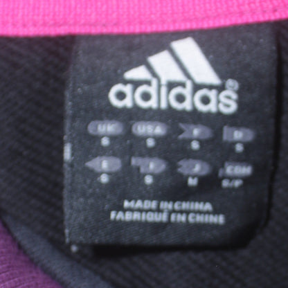 Adidas Women's Purple Black Track Jacket S Full Zip Sportswear