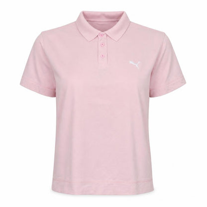 Puma Womens Pink Polo Shirt XL Short Sleeve Cotton Blend