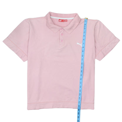 Puma Womens Pink Polo Shirt XL Short Sleeve Cotton Blend