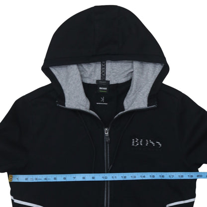 Hugo Boss Men's Black Regular Fit Full Zip Hoodie Size M