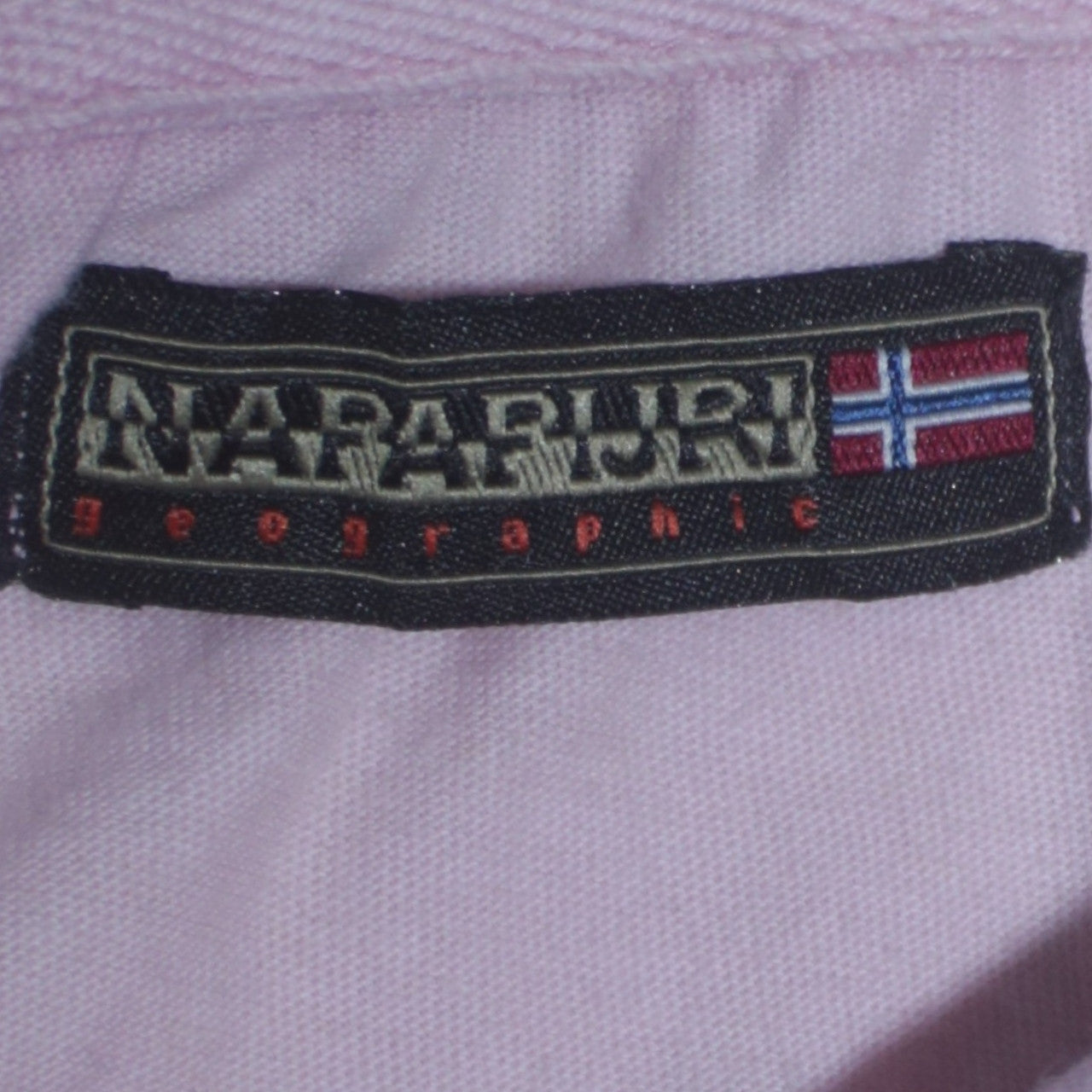 Napapijri Men Pink Short Sleeve Cotton Polo Shirt Size L