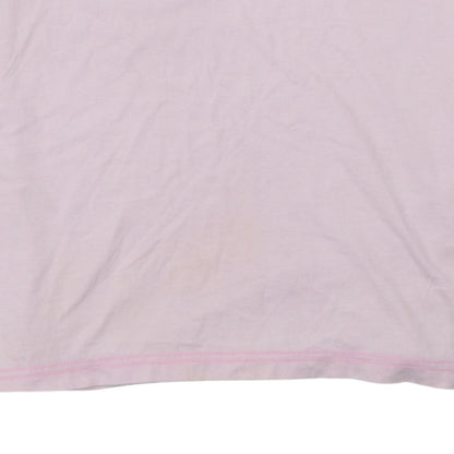 Napapijri Men Pink Short Sleeve Cotton Polo Shirt Size L