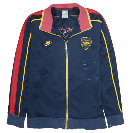 Nike Arsenal Mens Blue Track Jacket L Full Zip Retro Sportswear