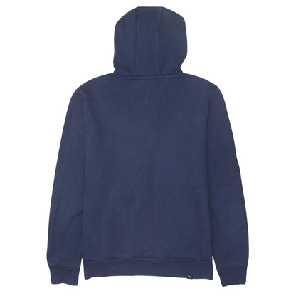 Puma Womens Navy Blue Pullover Hoodie XS - Classic Logo Design