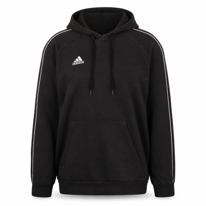 Adidas Womens Black XL Pullover Hoodie with Logo and Pockets