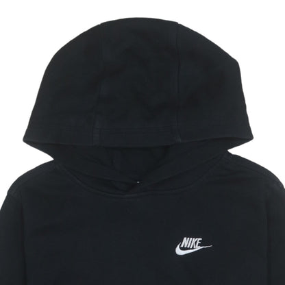 Nike Boys Black XL Pullover Fleece Hoodie with Colourblock Sleeves