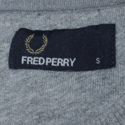 Fred Perry Men's Grey Cotton Crew Neck Sweatshirt Size S