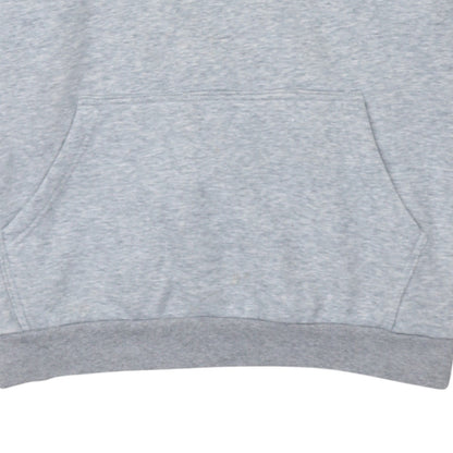 Adidas Mens Grey XL Pullover Hoodie with Logo Graphic Print