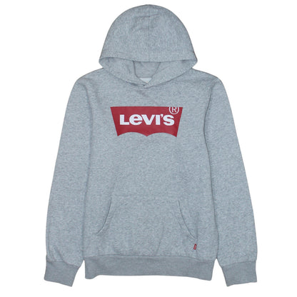 Levi's Boys Grey Logo Pullover Hoodie 14 Years Fleece Long Sleeve