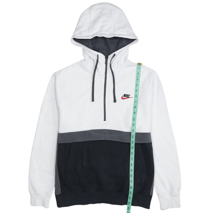 Nike Women's Black & White Half Zip Hoodie Small Sweatshirt