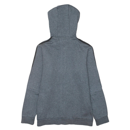 Adidas Boys Grey Full Zip Hoodie 13-14 Years Regular Fit Sportswear