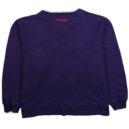 Disneyland Women Purple Minnie Mouse Pullover Sweatshirt Size M