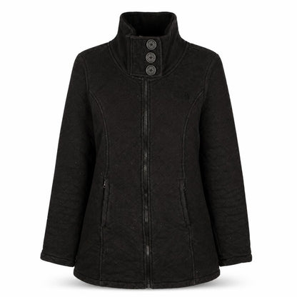 The North Face Womens Black Quilted Mid-Length Active Jacket M