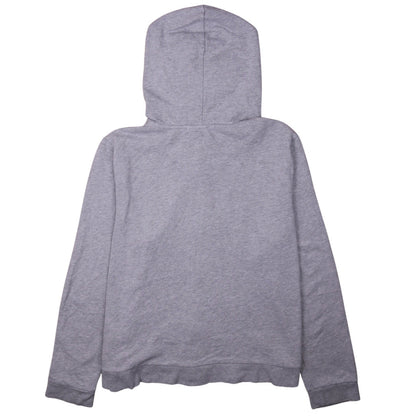 GAP Women Grey Full Zip Hoodie XL Glitter Logo Casual Sweatshirt