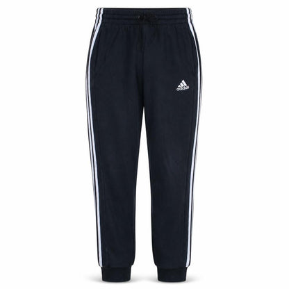 Adidas Men's Black Jogger Trousers L Cotton Blend Tapered Fit