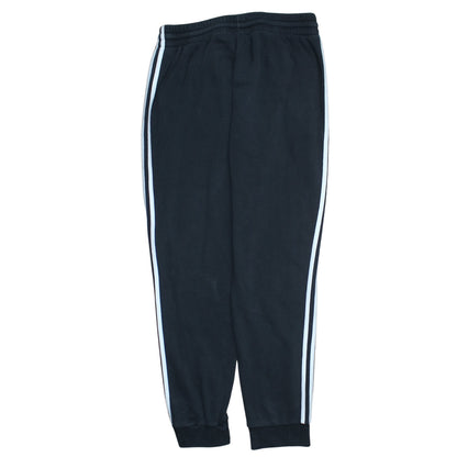 Adidas Men's Black Jogger Trousers L Cotton Blend Tapered Fit