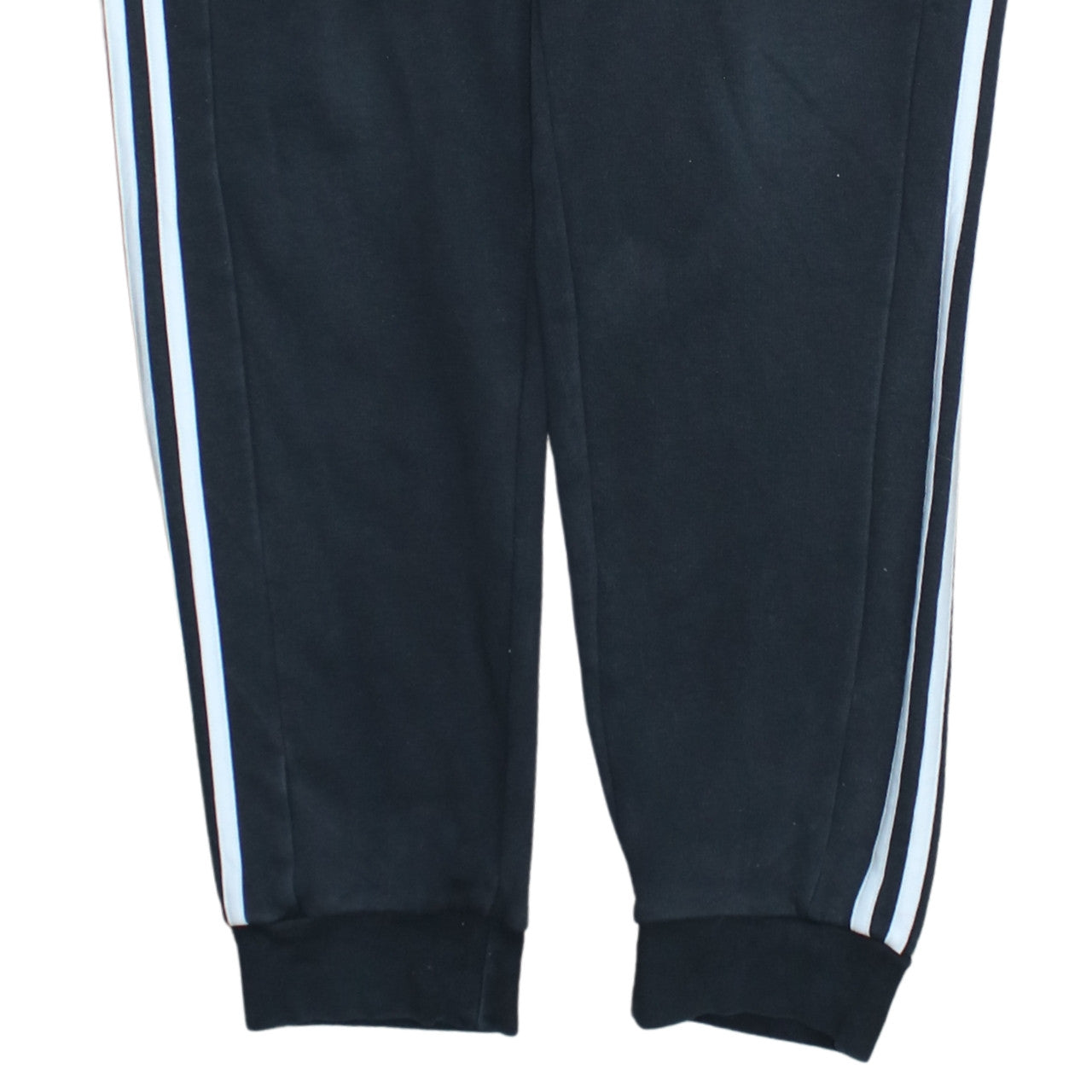 Adidas Men's Black Jogger Trousers L Cotton Blend Tapered Fit