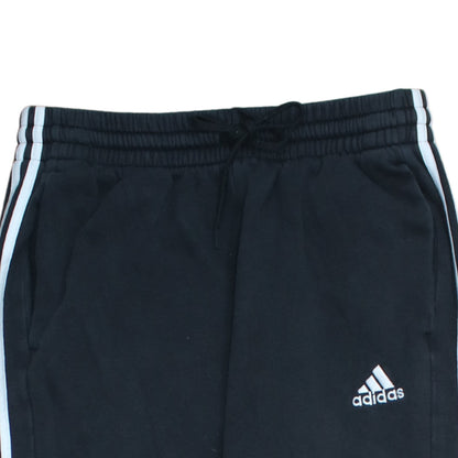 Adidas Men's Black Jogger Trousers L Cotton Blend Tapered Fit