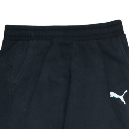 Puma Men's Black Joggers Regular Fit Fleece Trousers M