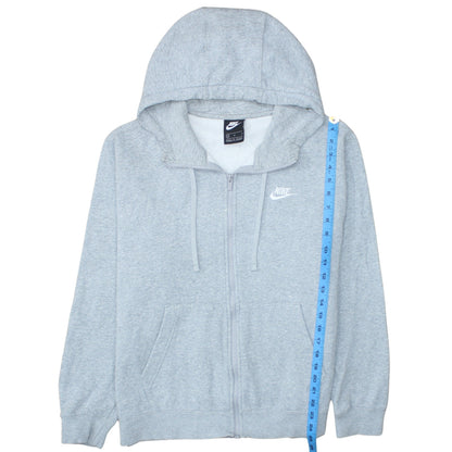 Nike Men's Grey Full Zip Hooded Sweatshirt M Regular Fit
