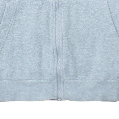 Nike Men's Grey Full Zip Hooded Sweatshirt M Regular Fit