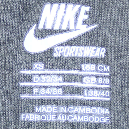Nike Womens Black XS Track Jacket Full Zip Hooded Sportswear