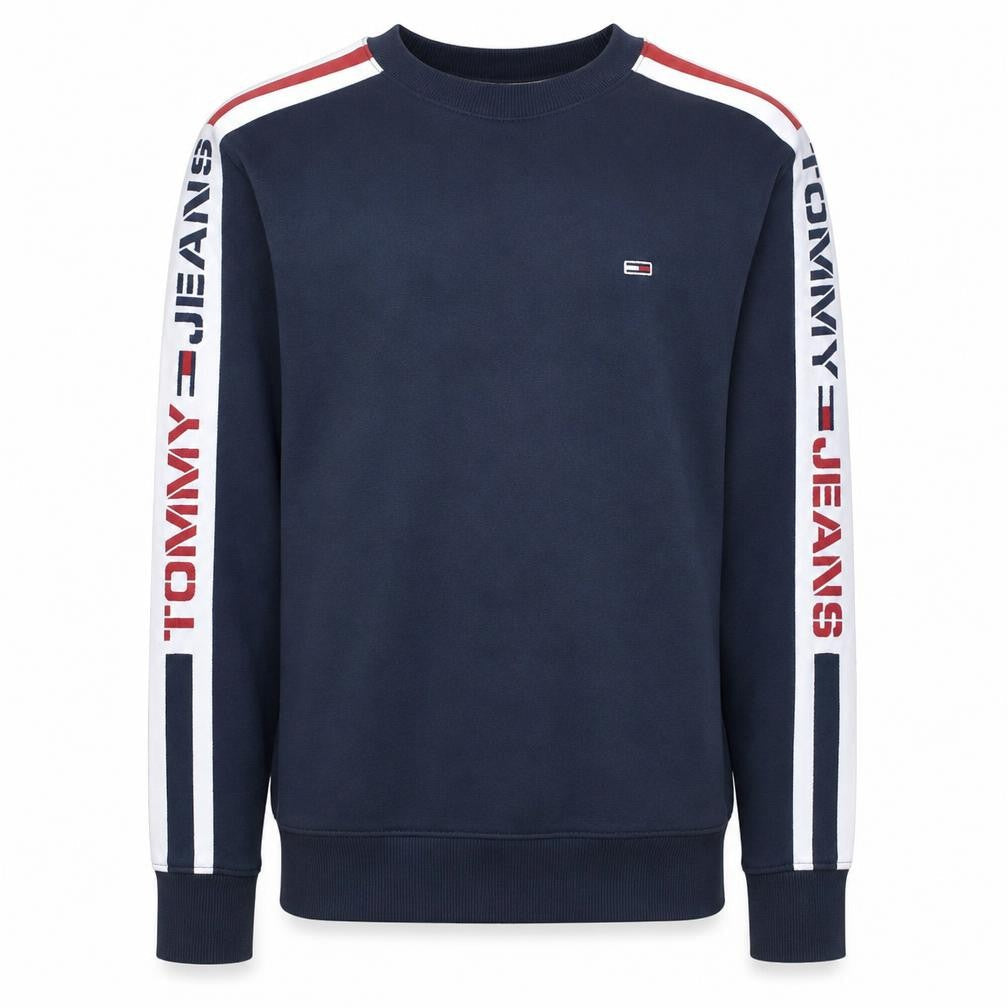 Tommy Jeans Men’s Blue Logo Sweatshirt Size S Crew Neck