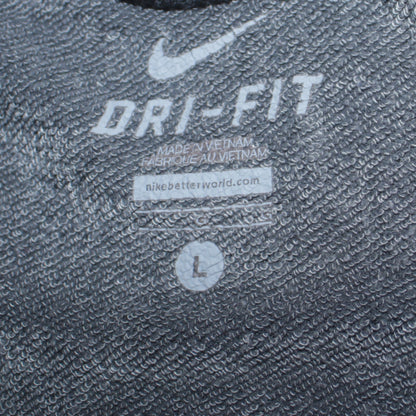 Nike Men's Grey Dri-FIT Full Zip Hoodie L Sportswear